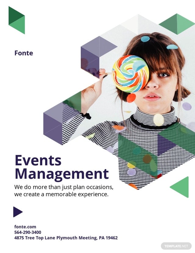 event management pamphlet template