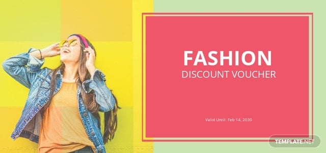 fashion discount coupon template