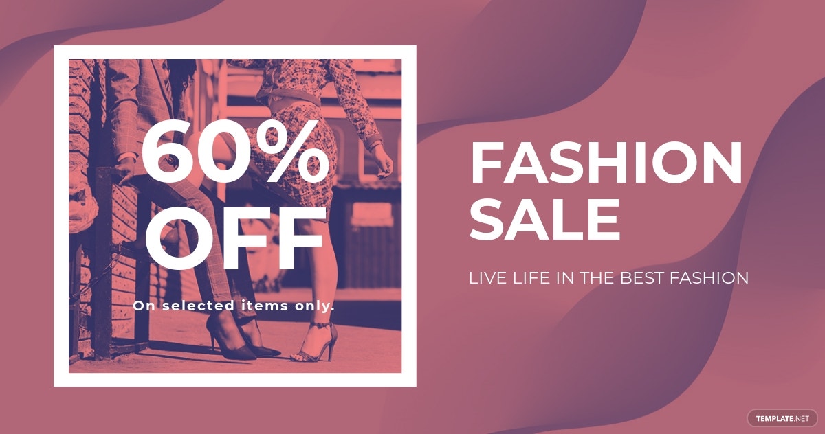 fashion sale offers linkedin blog post template
