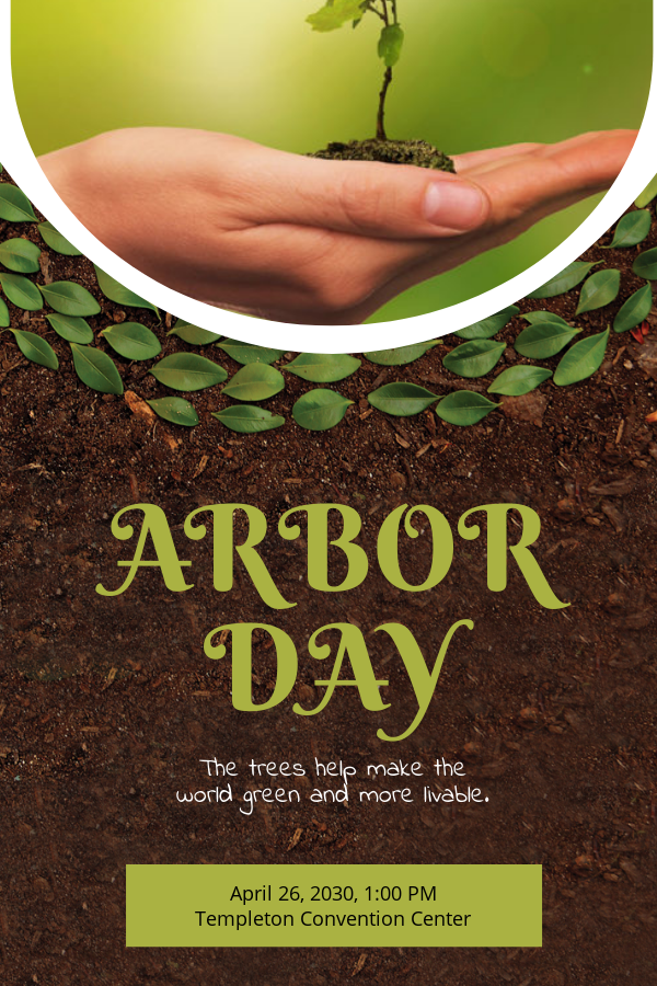 free arbor day pinterest pin template