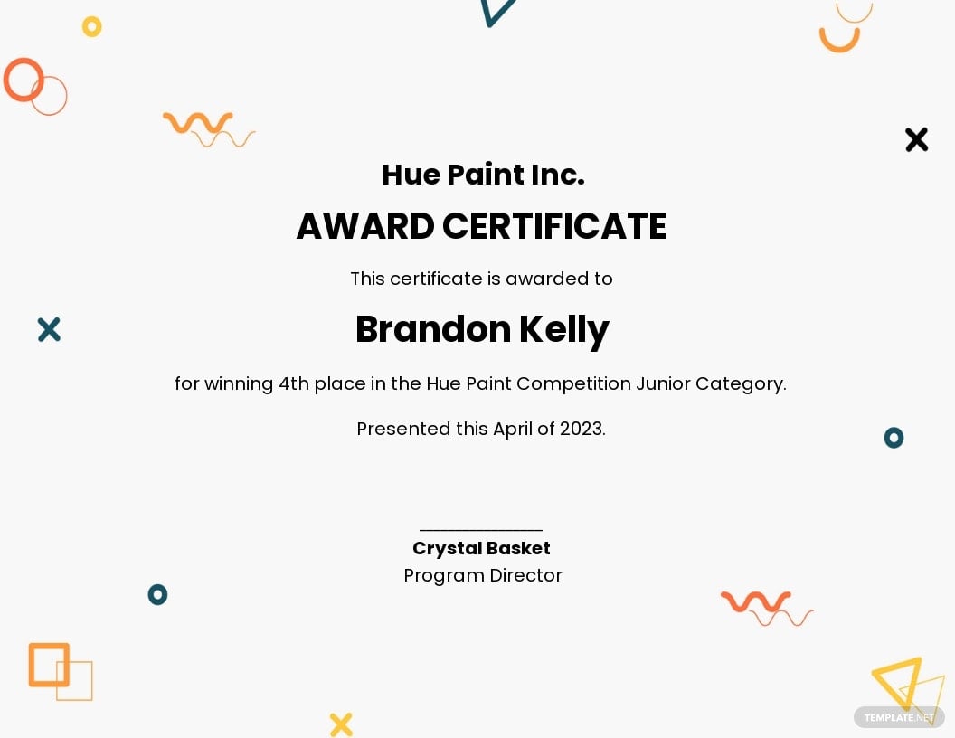 free-art-award-certificate-template