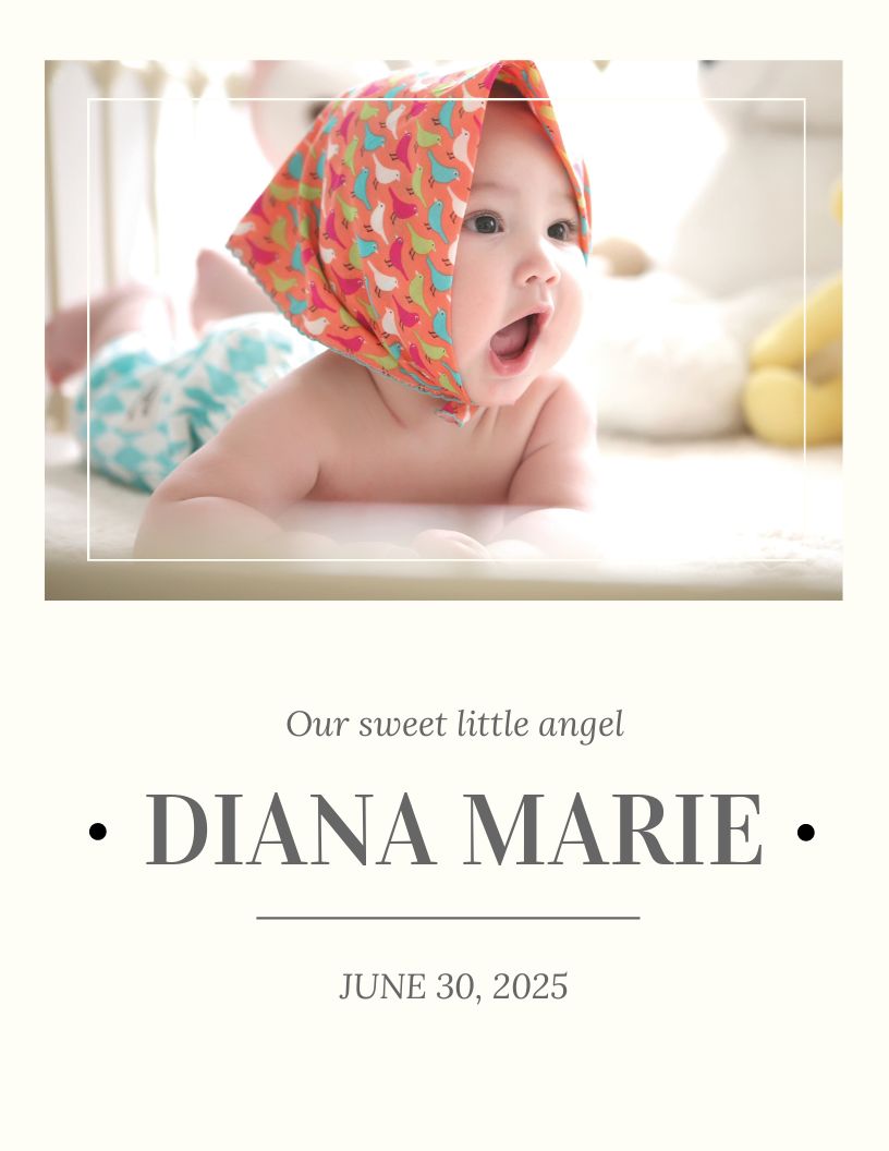 free baby book cover template