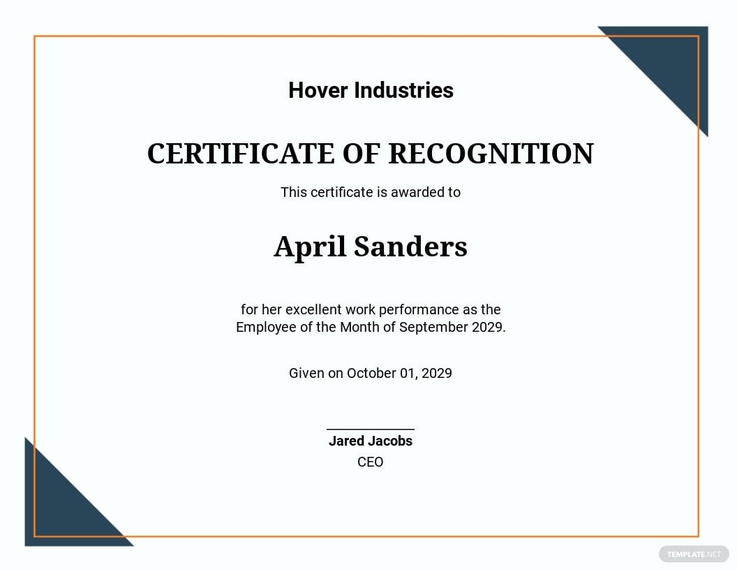 free-employee-of-the-month-certificate-of-recognition-template