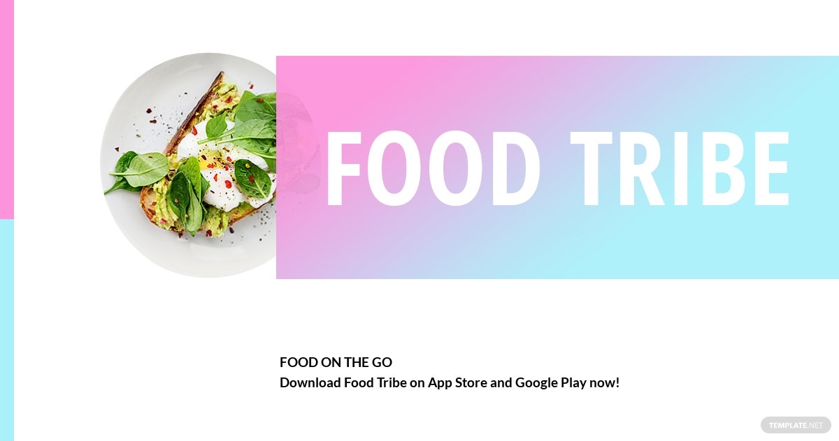 free food app promotion facebook post template