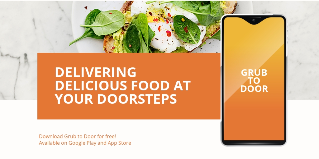 free food mobile app promotion twitter post template