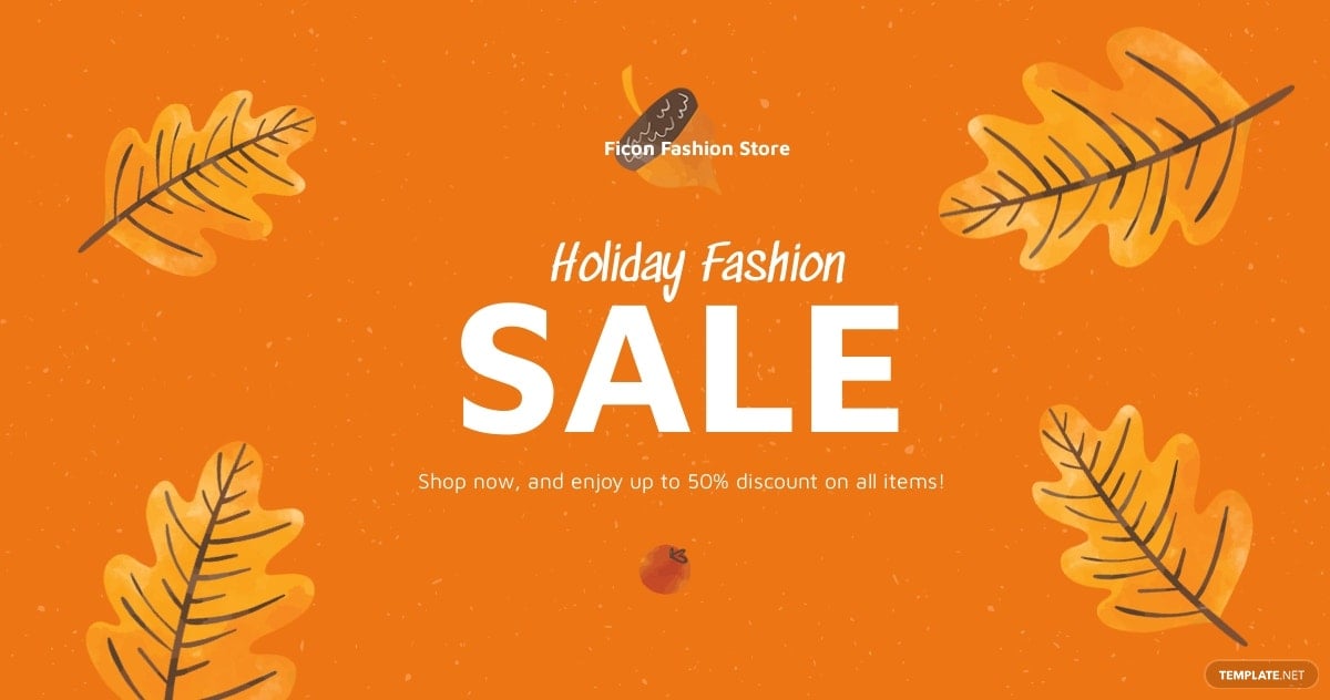 free holiday special sale facebook post template