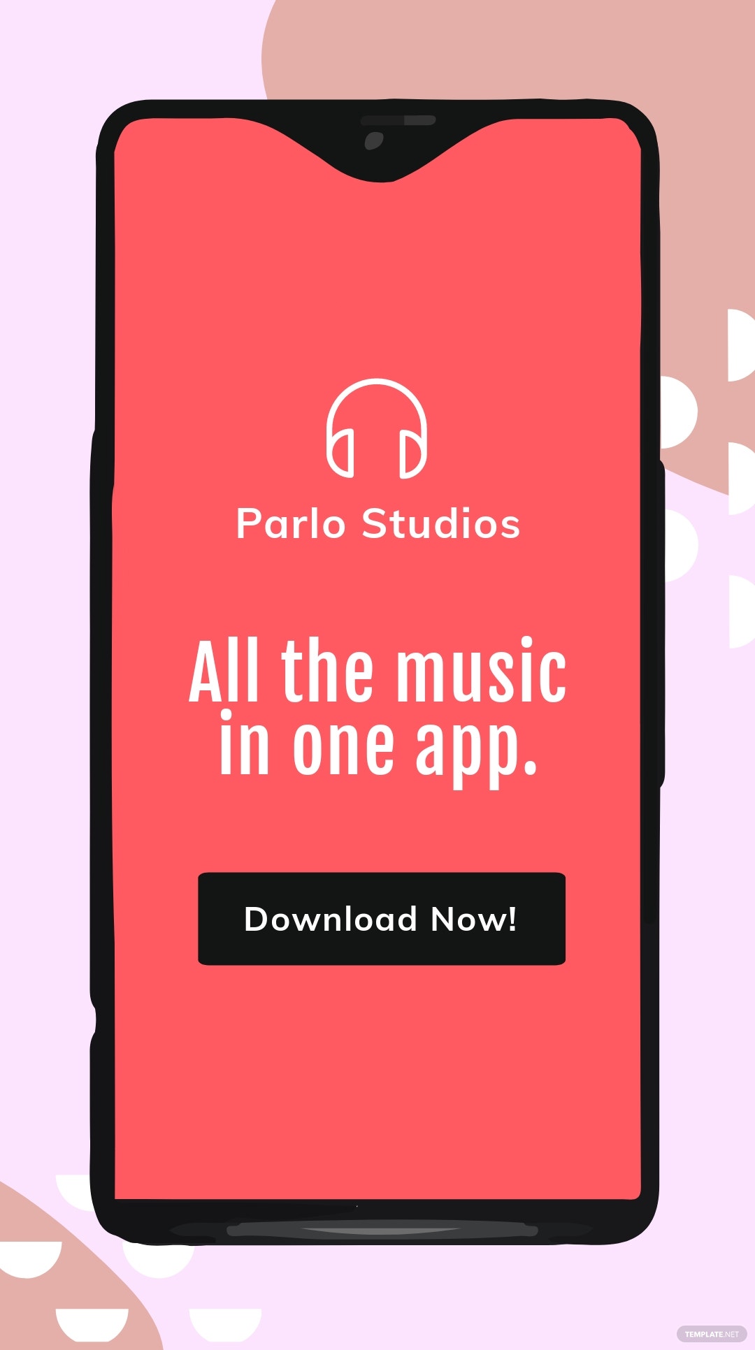 free-music-studio-app-promotion-whatsapp-post-template