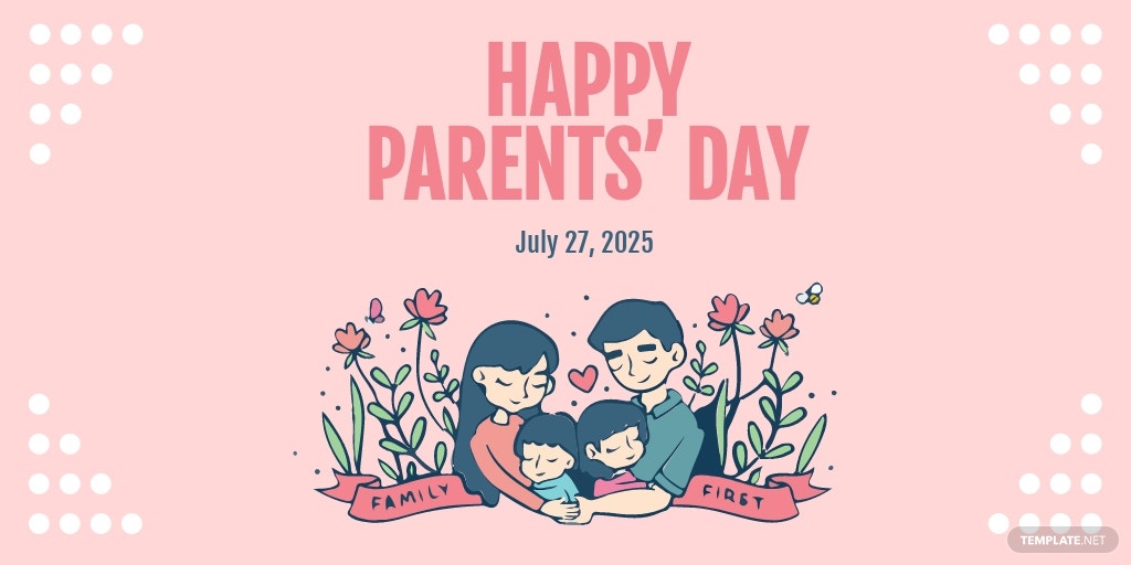 free parents day twitter post template