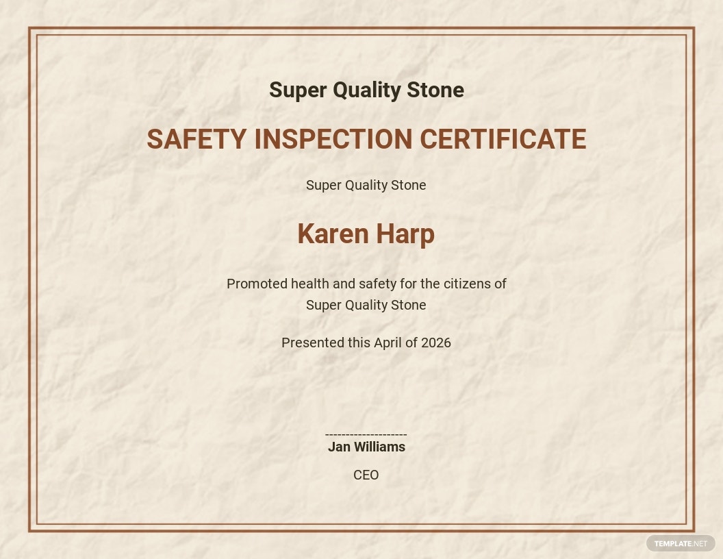 free-safety-inspection-certificate-template