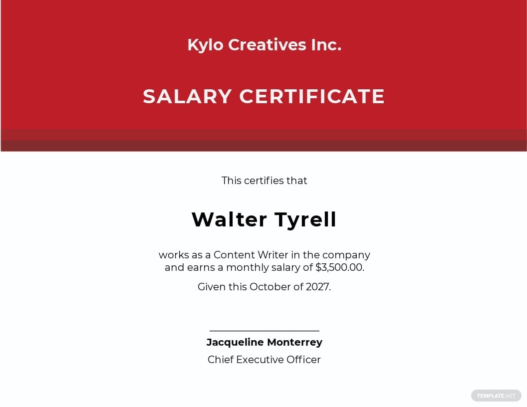free-salary-pay-certificate-template