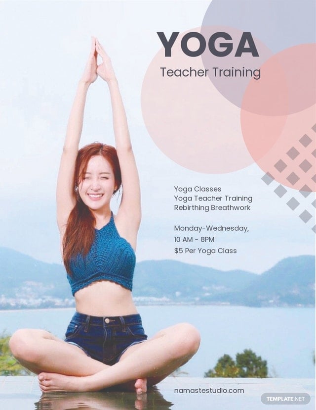 free yoga instructor pamphlet template