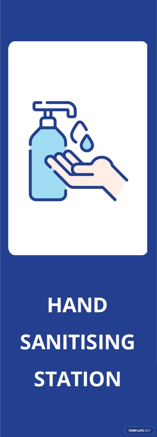 hand sanitizing station label template