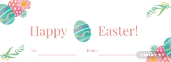 happy easter label template
