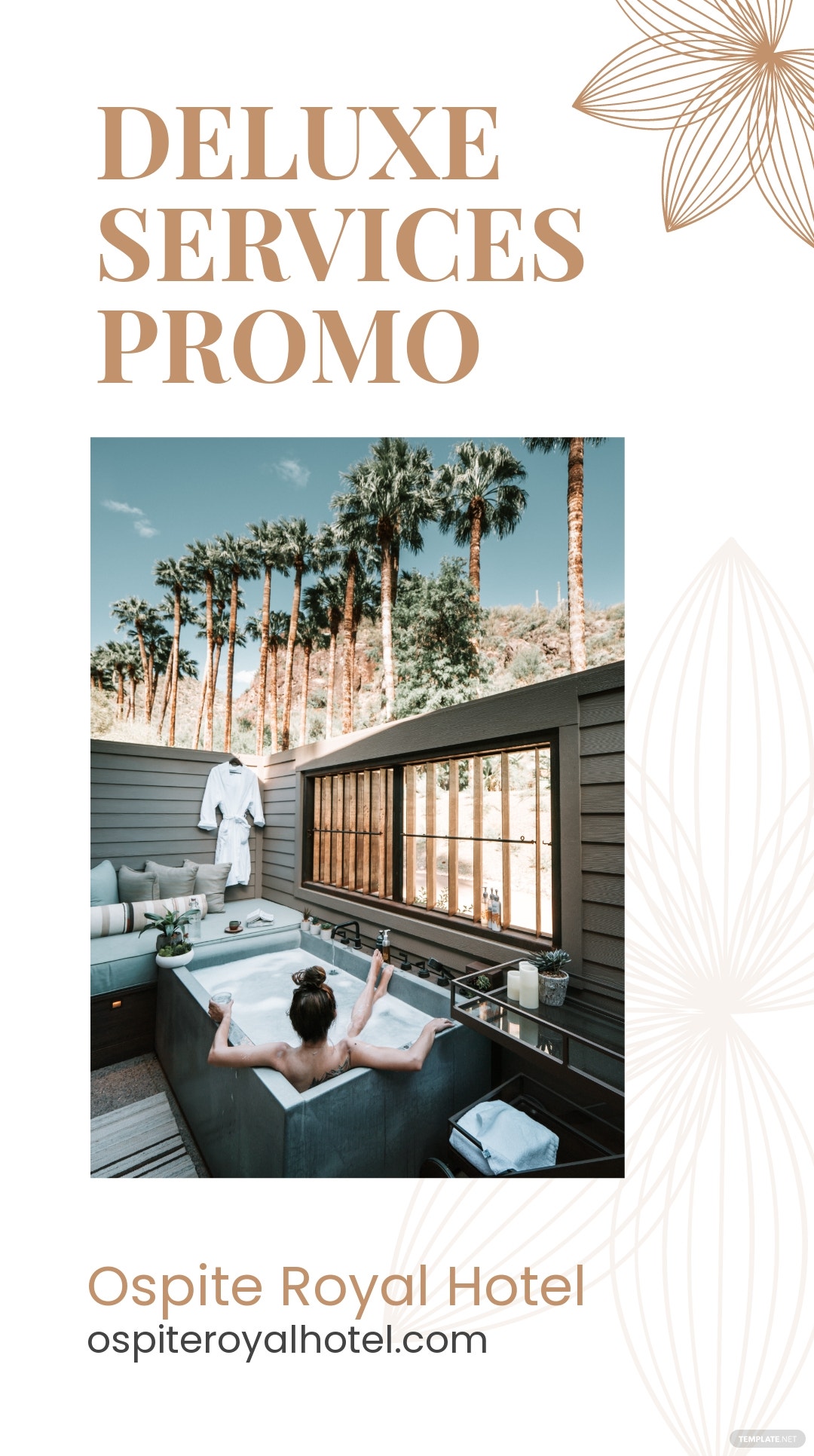 hotel service promotion instagram story template