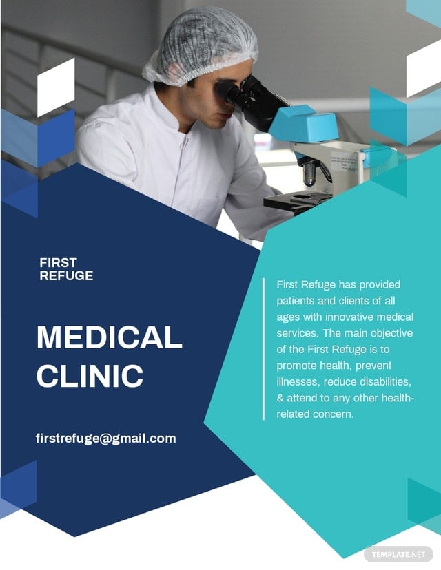medical clinic pamphlet template