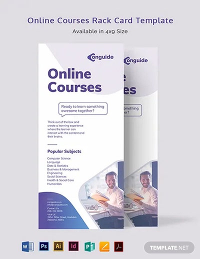 online-courses-rack-card-template