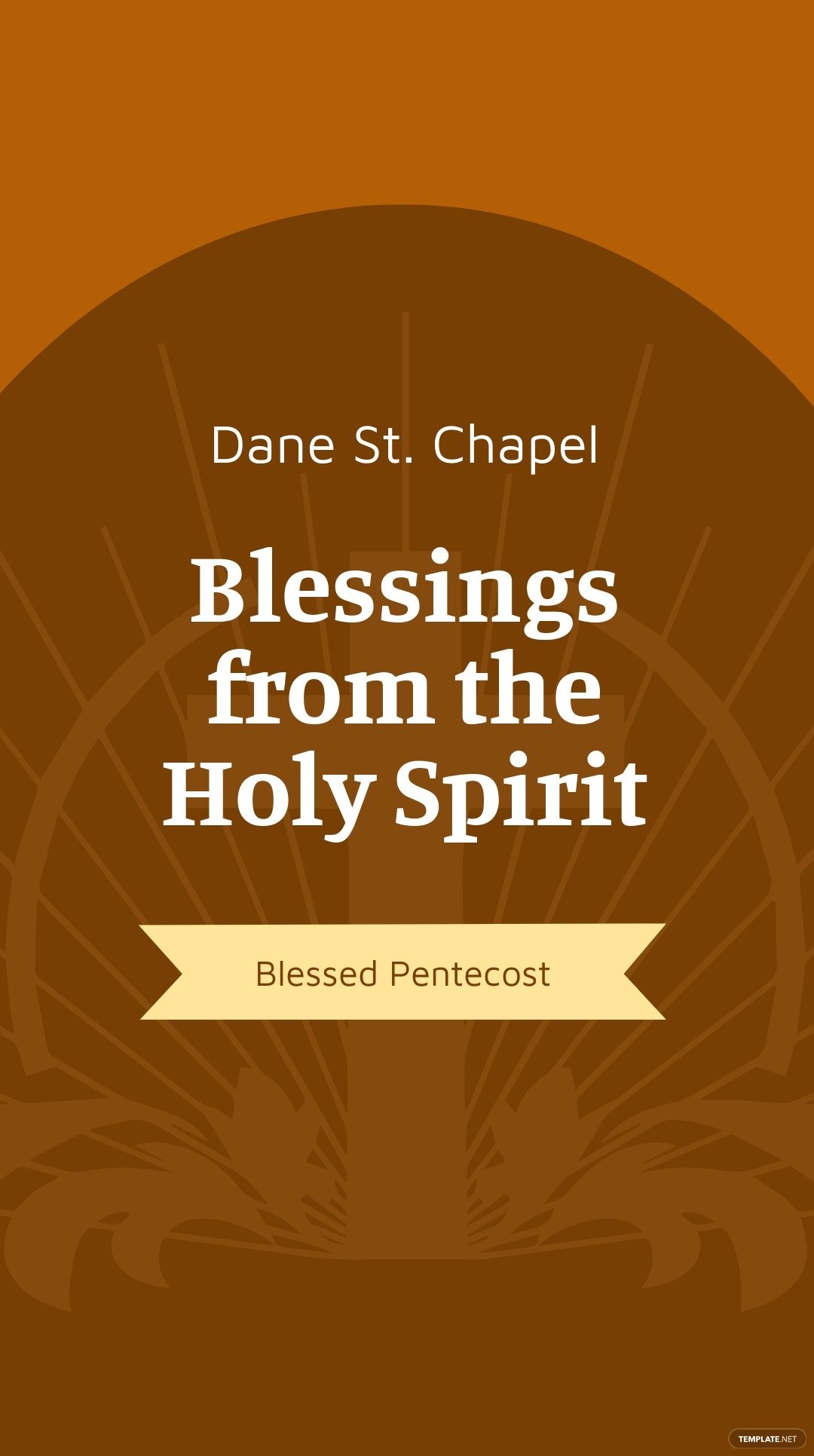 pentecost sunday church instagram story template