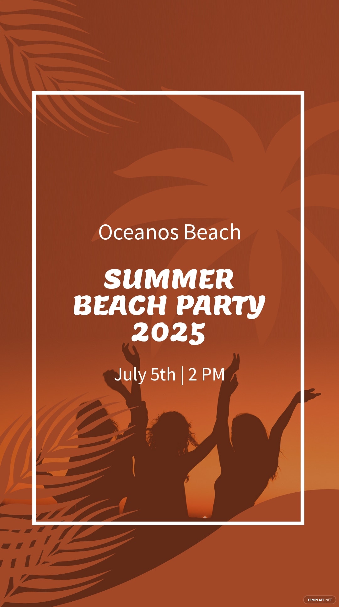 summer-beach-party-whatsapp-post-template