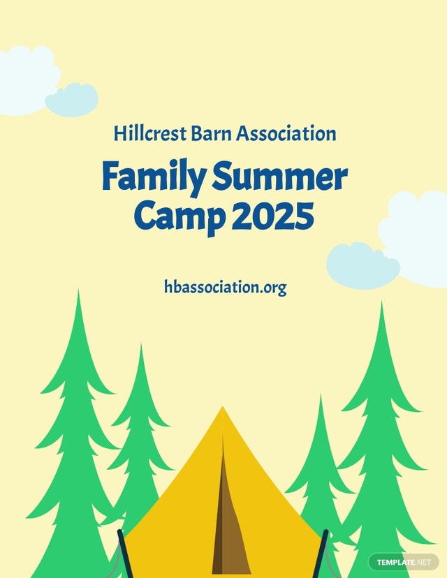 summer camp flyer template