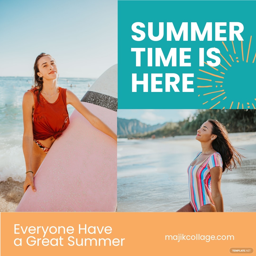 summer-collage-instagram-post-template