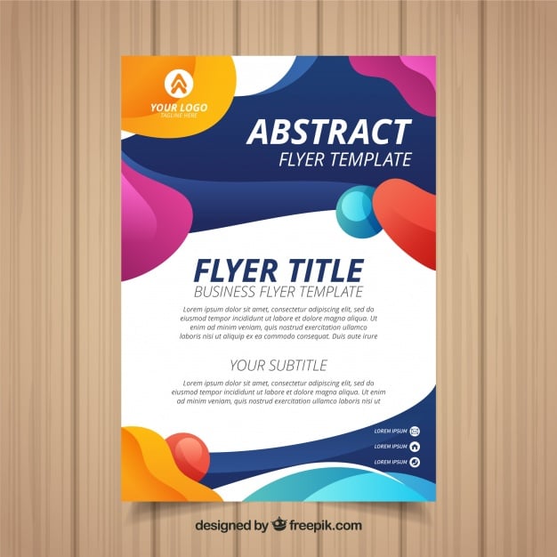 abstract-flyer-template-with-colorful-style