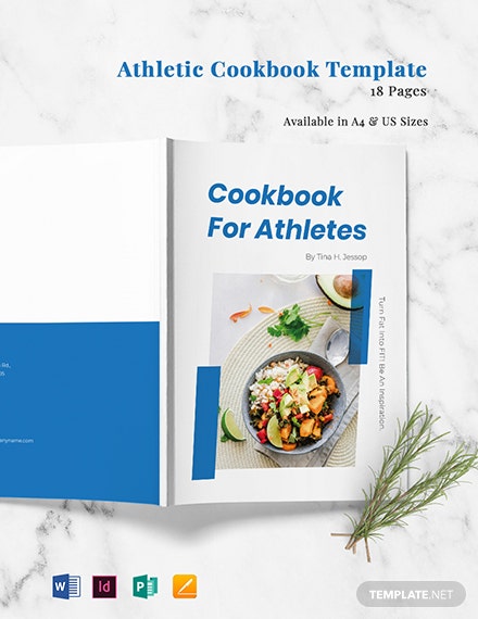 athletic cookbook template