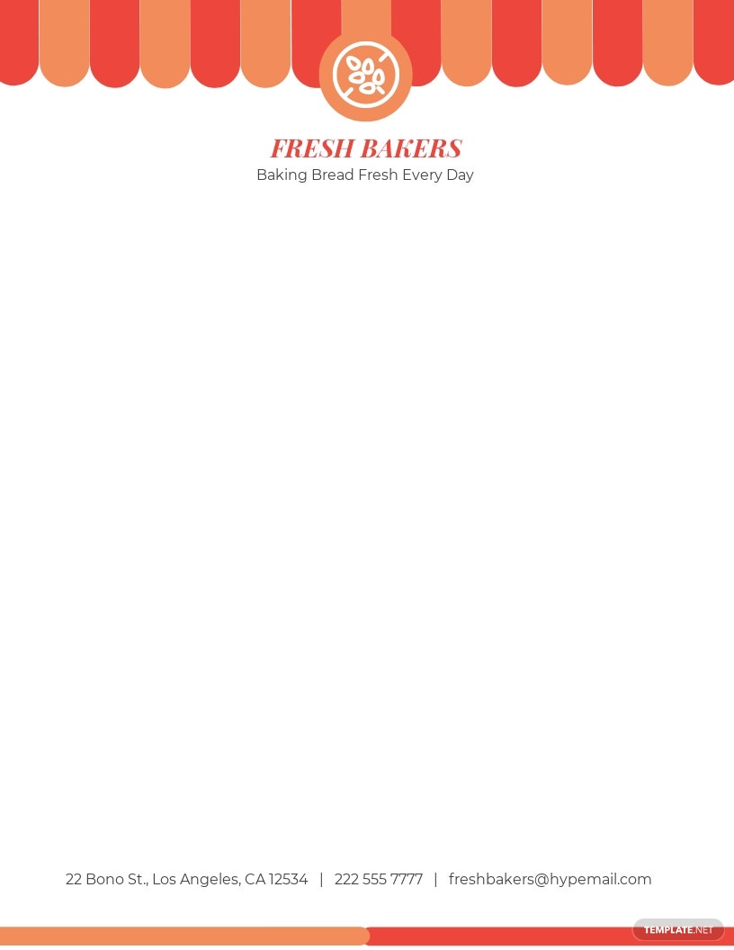 bakeries-letterhead-template