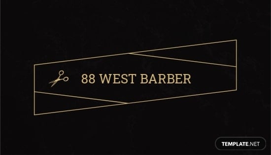 barber shop business card template