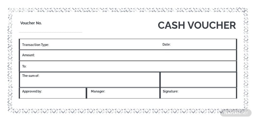 blank cash voucher template