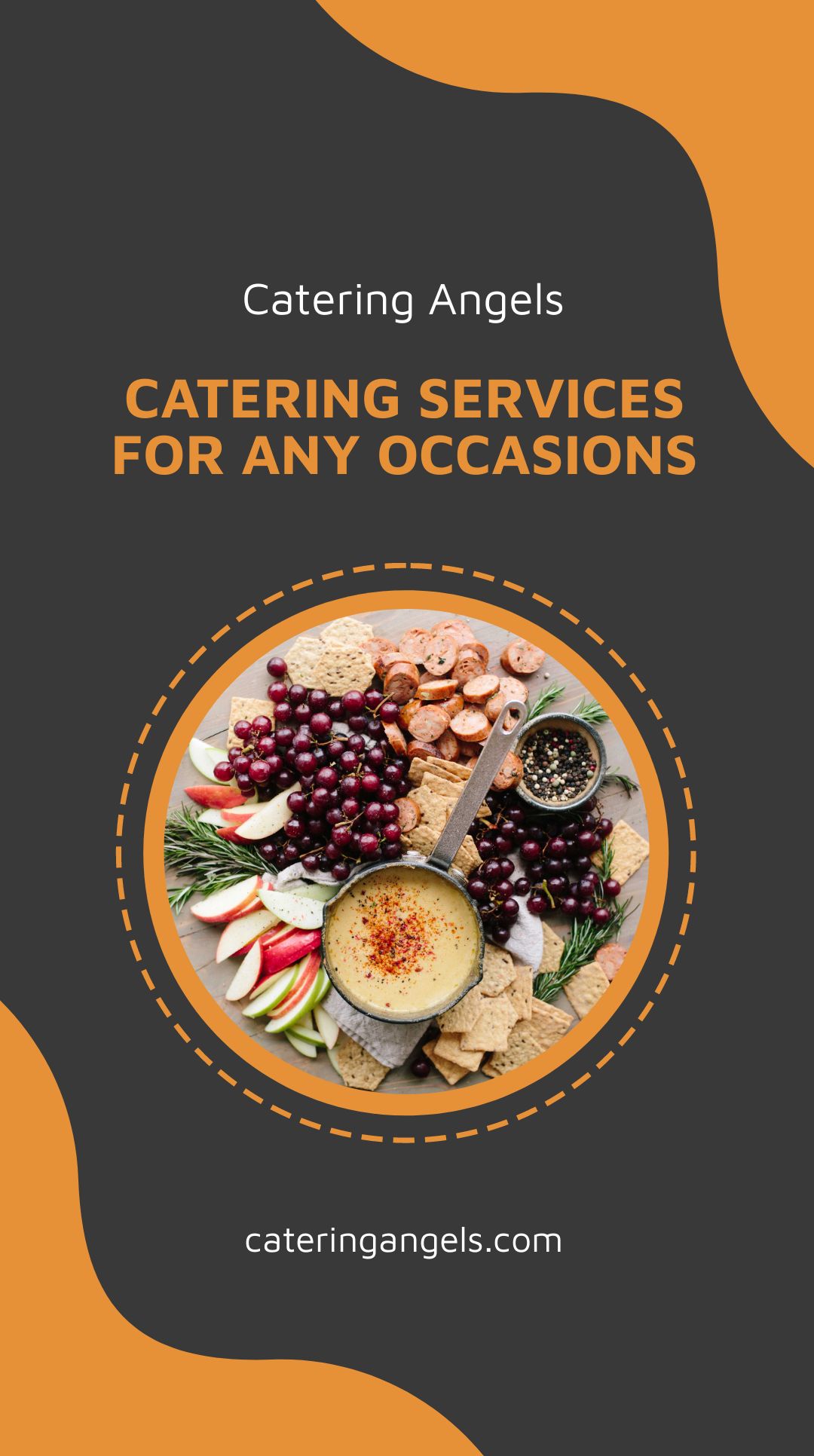 catering company whatsapp post template