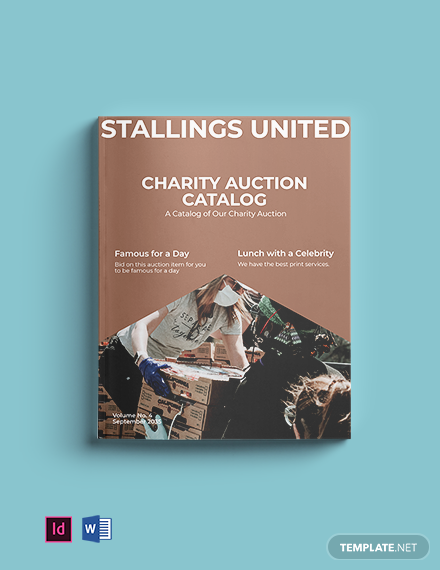 charity auction catalog template