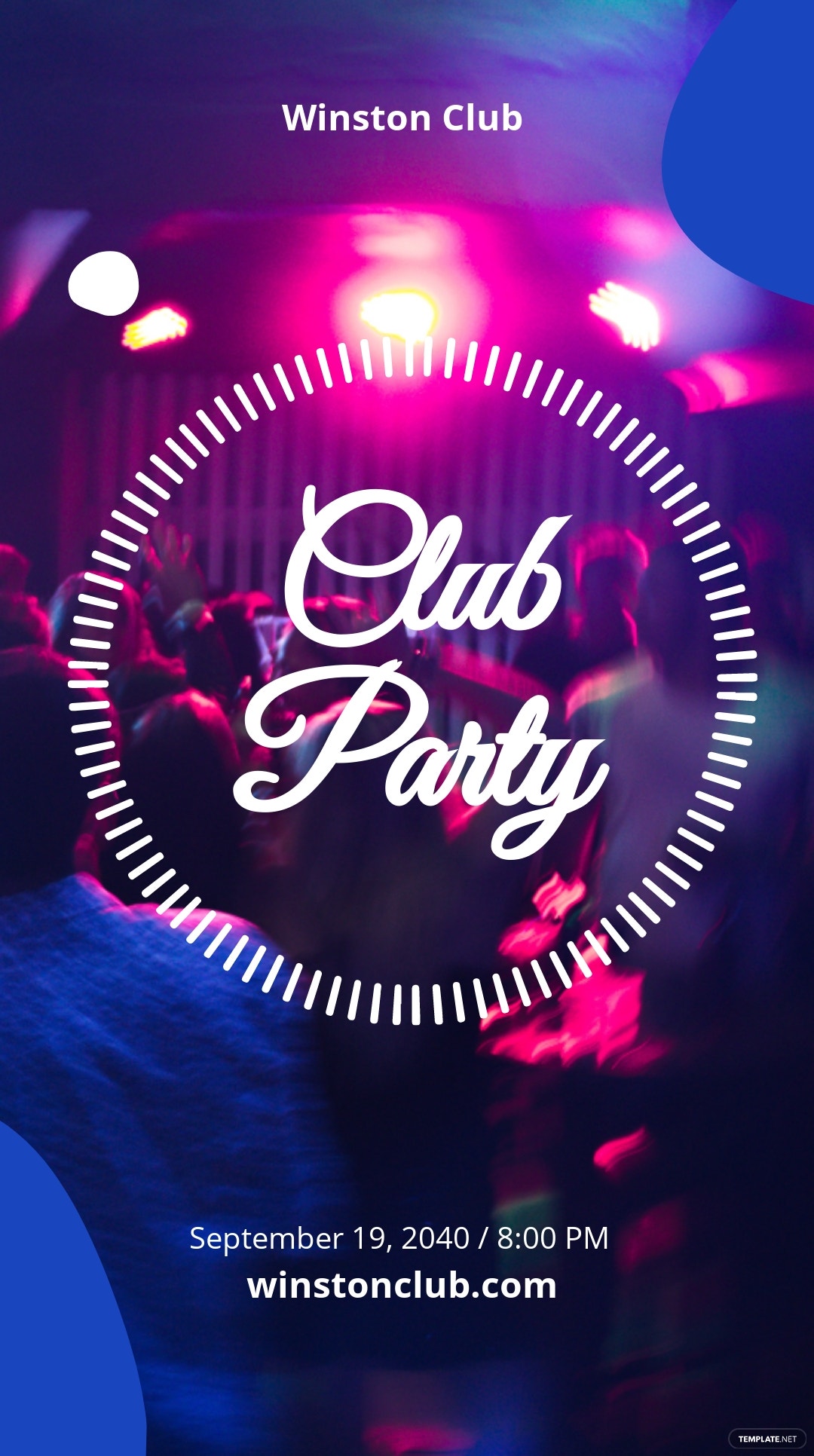 club-party-instagram-story-template