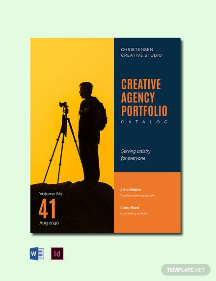 creative agency portfolio catalog
