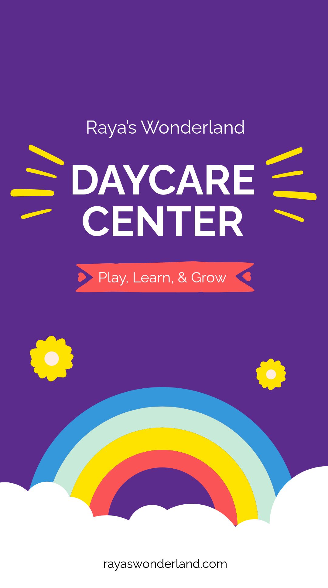 daycare centre whatsapp post template