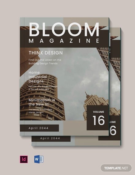 design magazine template