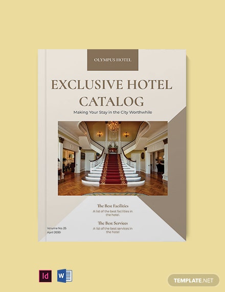 exclusive hotel catalog template