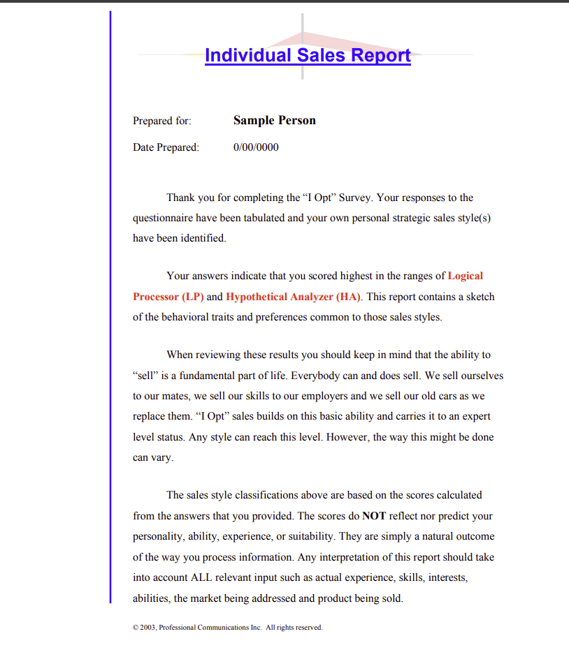 report pdf sample