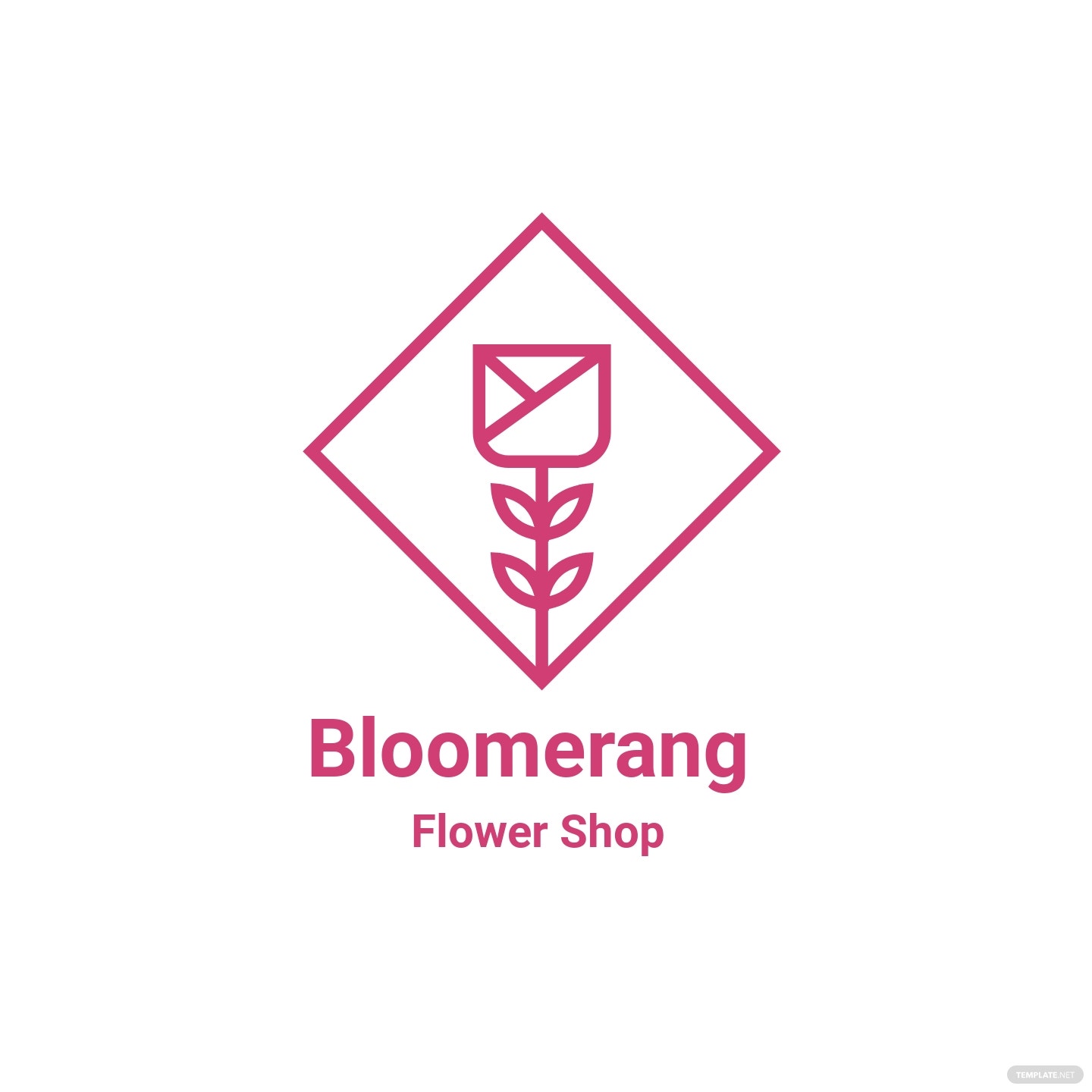 flower shop logo template