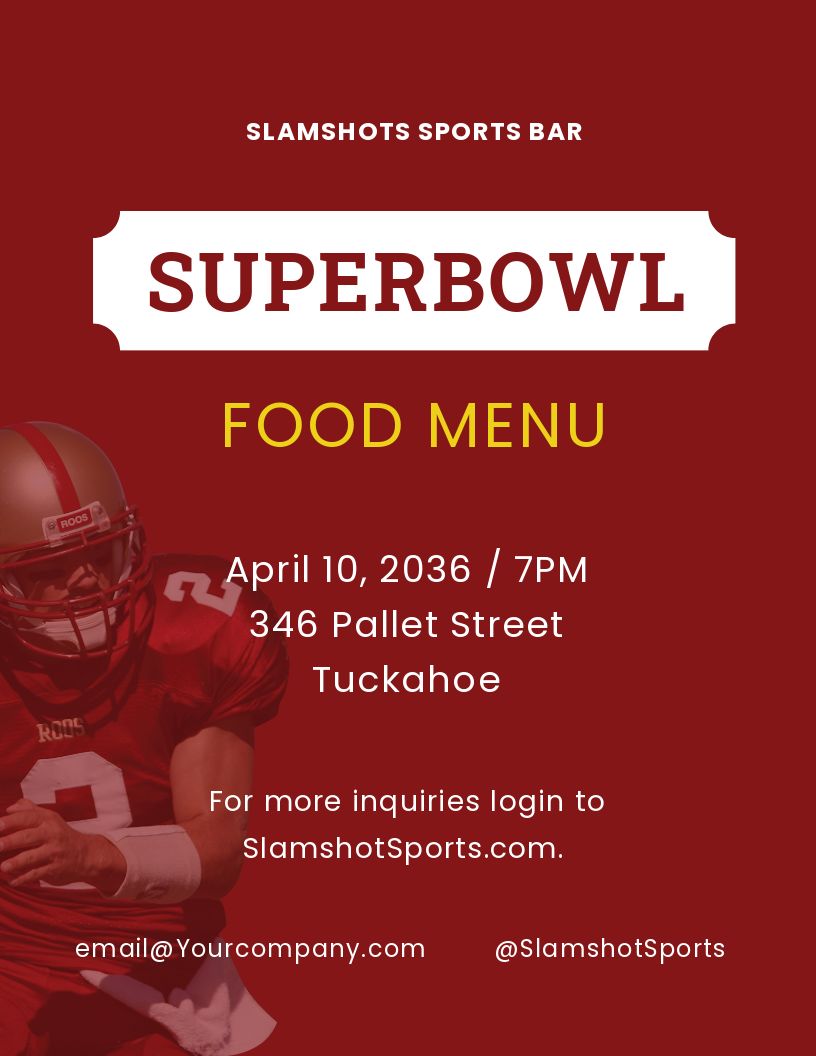 football-super-bowl-food-menu-flyer-template