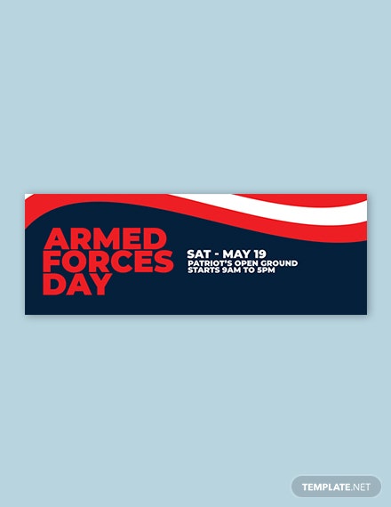 free armed forces day tumblr banner template 1x