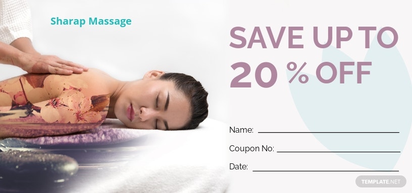 free massage gift voucher template