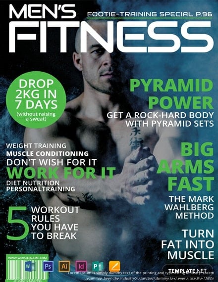 free mens fitness magazine cover template 440x570 1