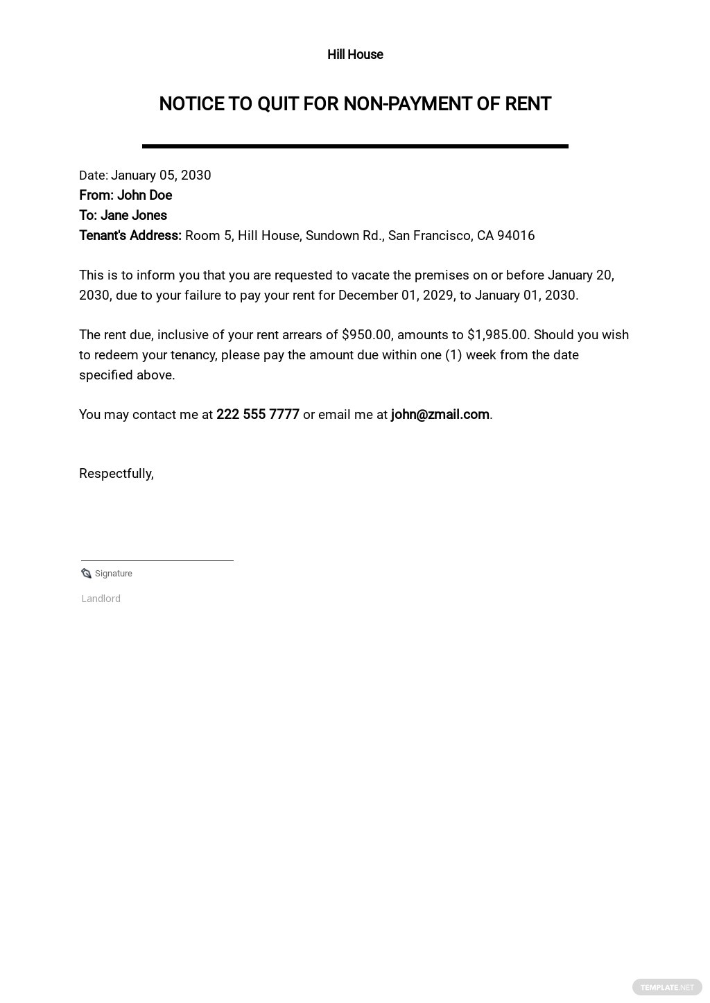 50 Notice Samples Format Examples 2023 50 Notice Samples Format Examples 2023