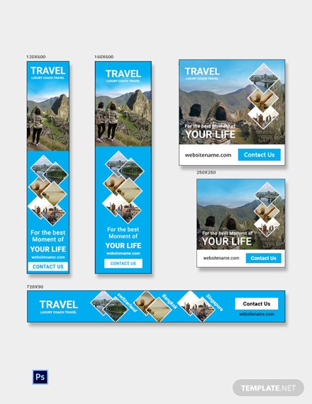 free travel agency banner ads