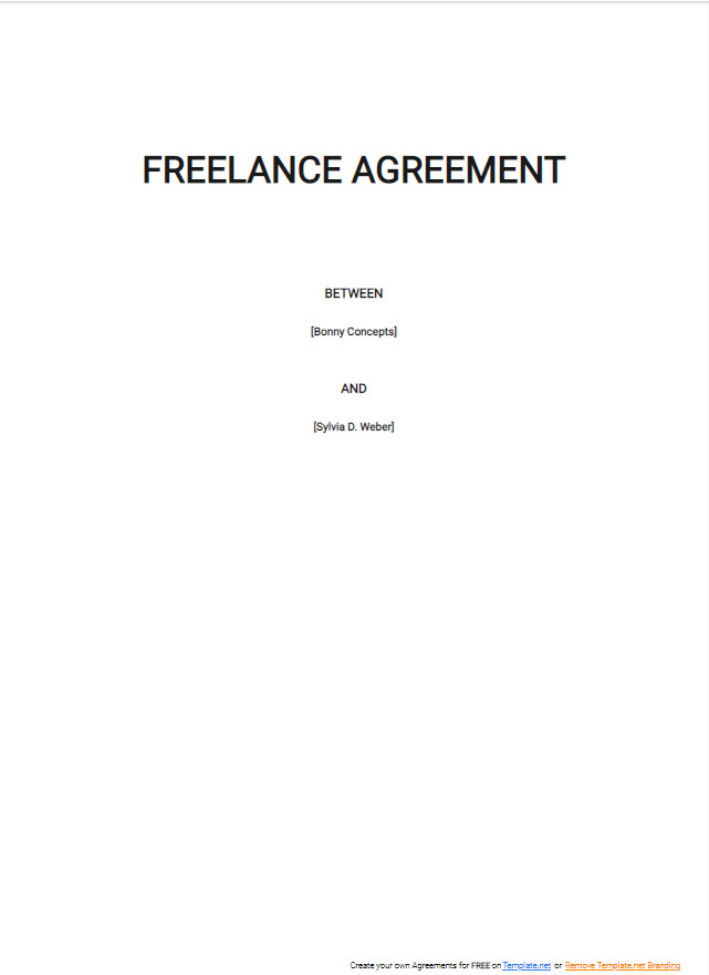 freelance agreement