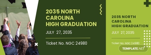 graduation ceremony ticket template