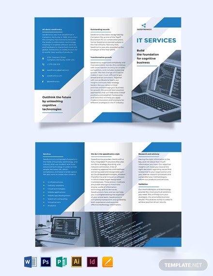it-business-trifold-brochure