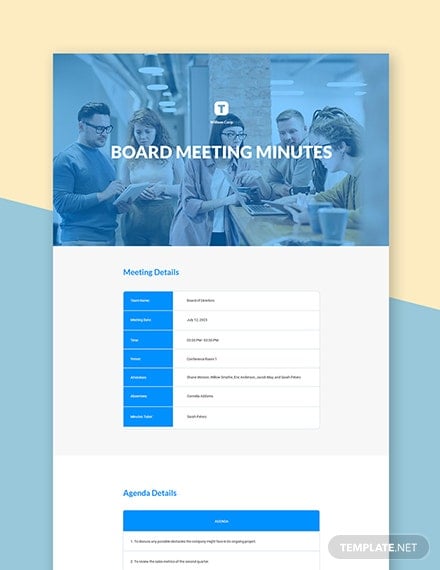 informal-board-meeting-minutes-template