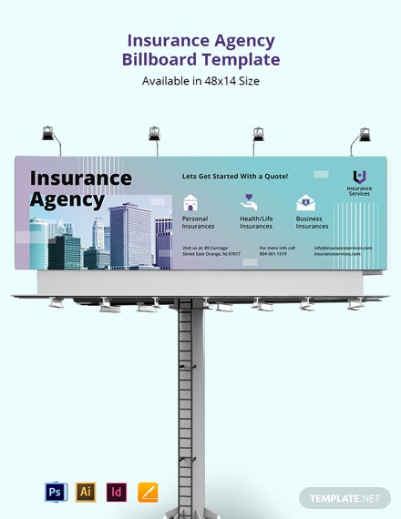 insurance agency billboard template