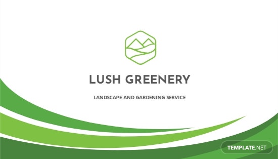 landscaping business card template
